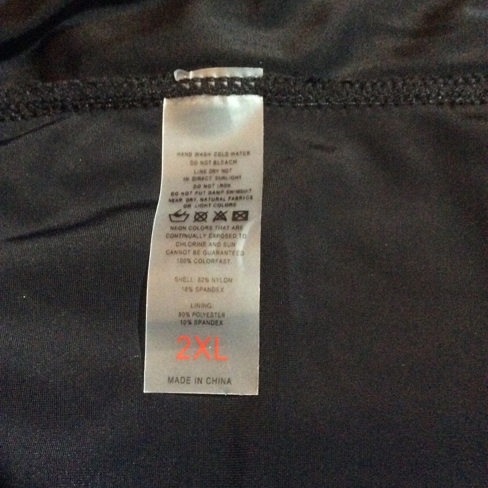 NWOT 2-Piece Zippered Tankini and Skirt, 2XL - Picture 5 of 10